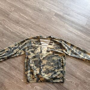 Peach Love California Camouflage Top